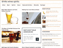 Tablet Screenshot of drinkswinesspirits.com